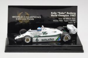 Williams FW08 #6 K. Rosberg F1 World Champion 1982 Minichamps 1:43 436820106 Pressofusione