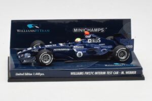 Williams FW27C BMW #7 M. Webber Test Car F1 2005 Minichamps 1:43 400050109 Pressofusione