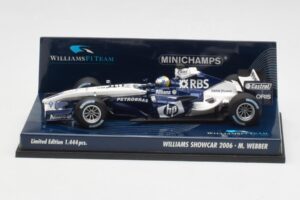 Williams FW28 M. Webber Showcar F1 2006 Minichamps 1:43 400060079 Pressofusione