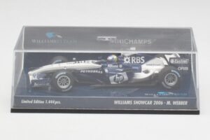 Williams FW28 M. Webber Showcar F1 2006 Minichamps 1:43 400060079 Pressofusione — immagine 5 di 5