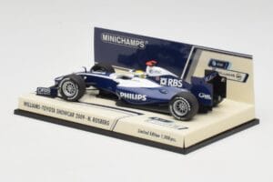 Williams FW31 N. Rosberg F1 Showcar 2009 Minichamps 1:43 400090086 Pressofusione — immagine 3 di 4