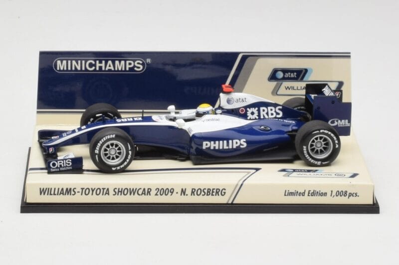 Williams FW31 N. Rosberg F1 Showcar 2009 Minichamps 1:43 400090086 Pressofusione
