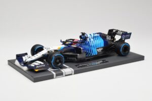 Williams FW43B Mercedes #63 G. Russell Belgian GP 2021 Minichamps 1:18 117211363 Resina — immagine 2 di 7