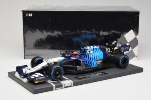 Williams FW43B Mercedes #63 G. Russell Belgian GP 2021 Minichamps 1:18 117211363 Resina — immagine 7 di 7