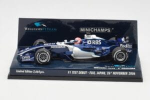 Williams FW28 Toyota K. Nakajima F1 Test Debut 2006 Minichamps 1:43 400060135 Pressofusione — immagine 3 di 6