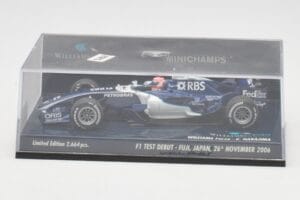 Williams FW28 Toyota K. Nakajima F1 Test Debut 2006 Minichamps 1:43 400060135 Pressofusione — immagine 6 di 6