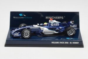 Williams FW28 Toyota #7 M. Webber F1 2006 Minichamps 1:43 400060009 Pressofusione