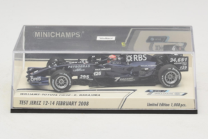 Williams FW30 Toyota #8 K. Nakajima Test Jerez Feb 2008 Minichamps 1:43 400080208 Pressofusione — immagine 4 di 5