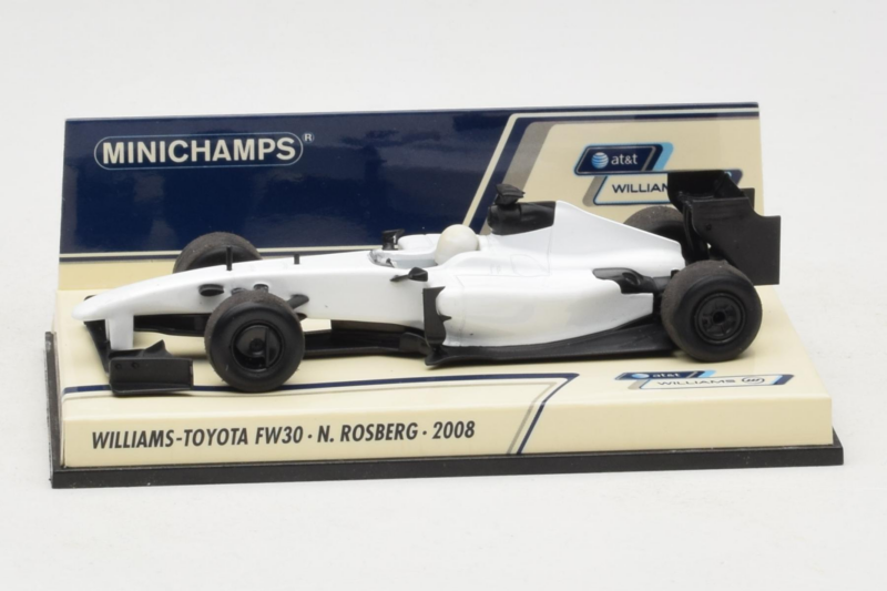Williams FW30 Toyota #7 N. Rosberg Prototype F1 2008 Minichamps 1:43 400080007 Pressofusione