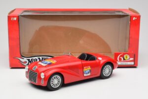Ferrari 166 MM Barchetta Rosso Hot Wheels 1:18 B6054 Pressofusione — immagine 8 di 8