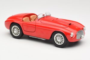 Ferrari 166 MM Barchetta Rosso Hot Wheels 1:18 B6054-1 Pressofusione — immagine 6 di 8