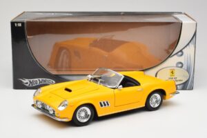 Ferrari 250 GT California Spider Giallo Hot Wheels 1:18 23905 Pressofusione — immagine 8 di 8