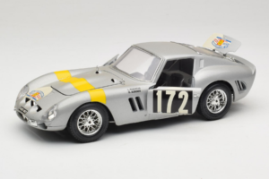 Ferrari 250 GTO #172 L. Bianchi / G. Berger Tour de France 1962 Argento Edizione Limitata Bburago 1:18 3011-S1 Pressofusione — immagine 2 di 8