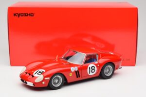 Ferrari 250 GTO #18 P. Rodriguez Daytona Continental 3 Hours Winner 1963 Kyosho 1:18 08438F Pressofusione — immagine 8 di 8