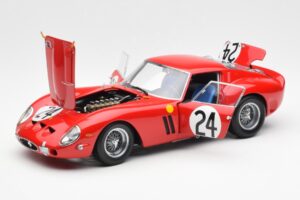 Ferrari 250 GTO #24 J. Blaton / G. Langlois 2nd 24 Hours of Le Mans 1963 Kyosho 1:18 08432C Pressofusione — immagine 2 di 8