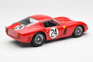 Ferrari 250 GTO #24 J. Blaton / G. Langlois 2nd 24 Hours of Le Mans 1963 Kyosho 1:18 08432C Pressofusione — immagine 3 di 8