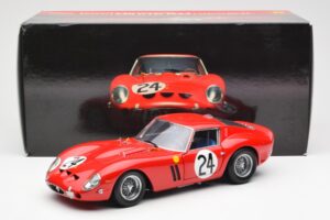 Ferrari 250 GTO #24 J. Blaton / G. Langlois 2nd 24 Hours of Le Mans 1963 Kyosho 1:18 08432C Pressofusione — immagine 8 di 8