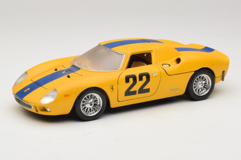Ferrari 250 LM #22 Giallo 1965 Bburago 1:18 3333-Y1 Pressofusione