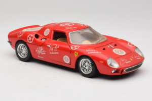 Ferrari 250 LM Rosso Bianco Essen Autographs Edizione Limitata Bburago 1:18 3033-P4 Pressofusione — immagine 6 di 8