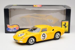 Ferrari 250 LM #21 M. Gregory / J. Rindt NART 24 Hours of Le Mans Winner 1965 Hot Wheels 1:18 25729 Pressofusione — immagine 8 di 8