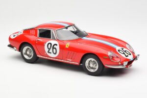 Ferrari 275 GTB Competizione #26 G. Biscaldi / A. de Bourbon Team Hugus 24 Hours of Le Mans 1966 CMC 1:18 M-199 Pressofusione — immagine 4 di 6