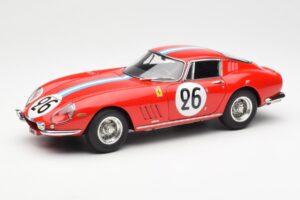 Ferrari 275 GTB Competizione #26 G. Biscaldi / A. de Bourbon Team Hugus 24 Hours of Le Mans 1966 CMC 1:18 M-199 Pressofusione