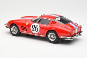 Ferrari 275 GTB Competizione #26 G. Biscaldi / A. de Bourbon Team Hugus 24 Hours of Le Mans 1966 CMC 1:18 M-199 Pressofusione — immagine 5 di 6