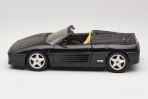 Ferrari 348 Spider Nero Con Cerchi Argento Mira 1:18 6918 Pressofusione — immagine 4 di 8