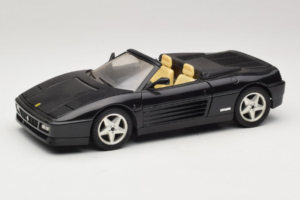 Ferrari 348 Spider Nero Con Cerchi Argento Mira 1:18 6918 Pressofusione