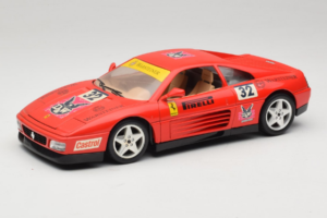 Ferrari 348 TB #32 Pirelli Rosso 1989 Bburago 1:18 3039-P1 Pressofusione