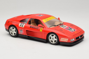 Ferrari 348 TB #32 Pirelli Rosso 1989 Bburago 1:18 3039-P1 Pressofusione — immagine 6 di 8