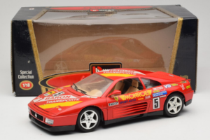 Ferrari 348 TB #5 Monroe Rosso 1989 Bburago 1:18 3039-M1 Pressofusione — immagine 8 di 8