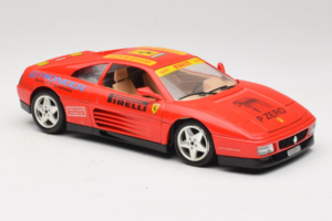 Ferrari 348tb Pirelli Rosso Bburago 1:18 3039-P2 Pressofusione — immagine 6 di 8