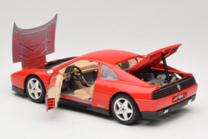 Ferrari 348tb Rosso Bburago 1:18 3039-R1 Pressofusione — immagine 5 di 8