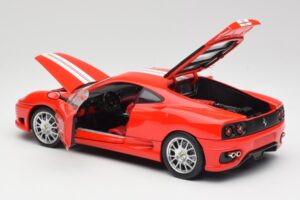 Ferrari 360 Challenge Stradale Rosso Hot Wheels 1:18 C0407 Pressofusione — immagine 5 di 8