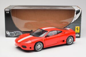 Ferrari 360 Challenge Stradale Rosso Hot Wheels 1:18 C0407 Pressofusione — immagine 8 di 8