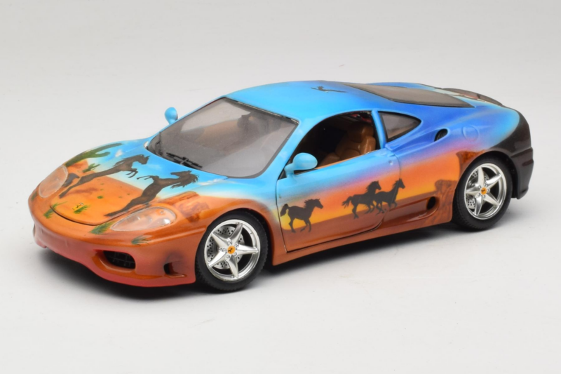Ferrari 360 Modena Bracio Gotz Running Horses Livery Bburago 1:18 3358-B1 Pressofusione