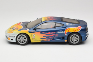 Ferrari 360 Modena Challenge #5 Hot Wheels Purple Fire Livery 1999 Bburago 1:18 29619 Pressofusione — immagine 4 di 8