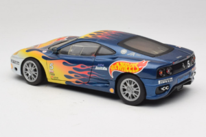 Ferrari 360 Modena Challenge #5 Hot Wheels Purple Fire Livery 1999 Bburago 1:18 29619 Pressofusione — immagine 7 di 8