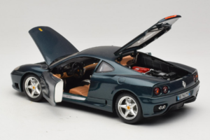 Ferrari 360 Modena Verde Scuro Metallizzato Bburago 1:18 3358-G2 Pressofusione — immagine 4 di 7