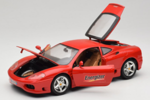 Ferrari 360 Modena Energizer Rosso Bburago 1:18 3358-P3 Pressofusione — immagine 2 di 8