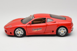 Ferrari 360 Modena Energizer Rosso Bburago 1:18 3358-P3 Pressofusione — immagine 4 di 8