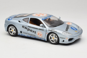 Ferrari 360 Modena Expert #1 Argento Bburago 1:18 3348-S1 Pressofusione — immagine 6 di 8