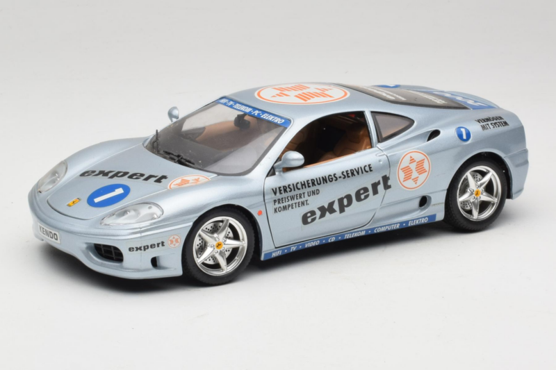 Ferrari 360 Modena Expert #1 Argento Bburago 1:18 3348-S1 Pressofusione