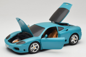 Ferrari 360 Modena Migros Edizione Limitata 333 pz Blu Bburago 1:18 3358-G1 Pressofusione — immagine 2 di 8