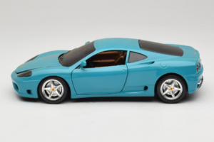 Ferrari 360 Modena Migros Edizione Limitata 333 pz Blu Bburago 1:18 3358-G1 Pressofusione — immagine 4 di 8