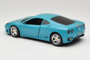 Ferrari 360 Modena Migros Edizione Limitata 333 pz Blu Bburago 1:18 3358-G1 Pressofusione — immagine 7 di 8