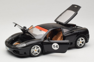 Ferrari 360 Modena #14 Nero Edizione Limitata Bburago 1:18 3368-B1 Pressofusione — immagine 2 di 8