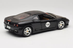 Ferrari 360 Modena #14 Nero Edizione Limitata Bburago 1:18 3368-B1 Pressofusione — immagine 3 di 8