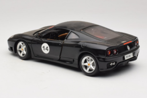 Ferrari 360 Modena #14 Nero Edizione Limitata Bburago 1:18 3368-B1 Pressofusione — immagine 7 di 8